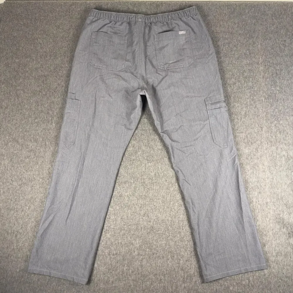 FIGS Cargo Pants Mens 37x29 Gray Technical Collection Scrub Workwear Stretch
